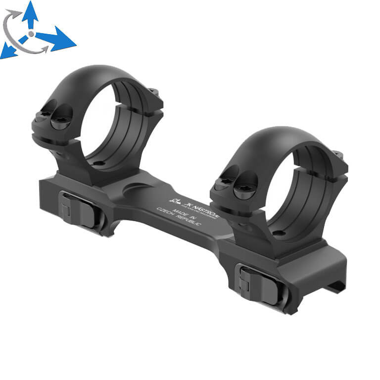 CZ 457 scope rings that are installed to picatinny rail / scope base