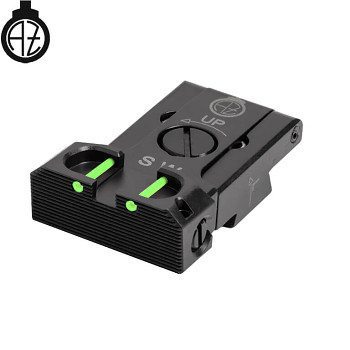 CZ SHADOW 2, CZ 75 SP-01 SHADOW FULLY ADJUSTABLE REAR SIGHT WITH FIBER OPTICS