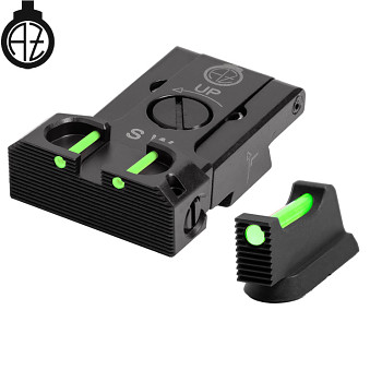 CZ SHADOW 2, CZ 75 SP-01 SHADOW FULLY ADJUSTABLE SIGHT SET WITH FIBER OPTICS | type B