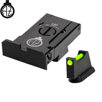 CZ 75B & SP-01, CZ 75 P-01 & COMPACT, CZ 85 & 97 FULLY ADJUSTABLE SIGHT SET WITH FIBER OPTICS | type A