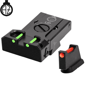 CZ 75B, CZ P-01, CZ 75 SP-01 fully adjustable sight set with fiber optics | type B