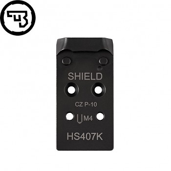 CZ P-10 Optics Ready plaque point rouge | Shield RMSc & Holosun K-series