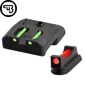 CZ 75B, CZ P-01, CZ 75 SP-01 fixed sight set with fiber optics | type B