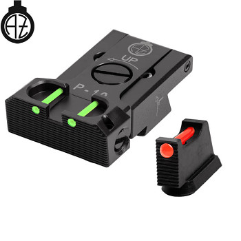 CZ P-10 fully adjustable sight set with fiber optics | type B