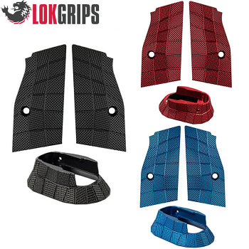 CZ Shadow 2 alu Gridlok set - embudo + empuñaduras + botón