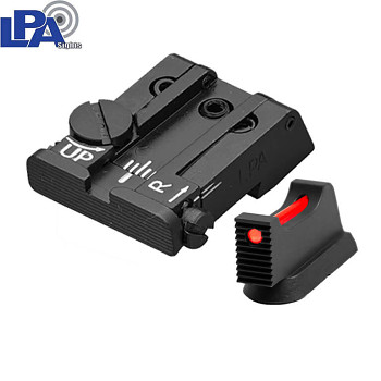 CZ kadet adjustable LPA sight set with fiber optics