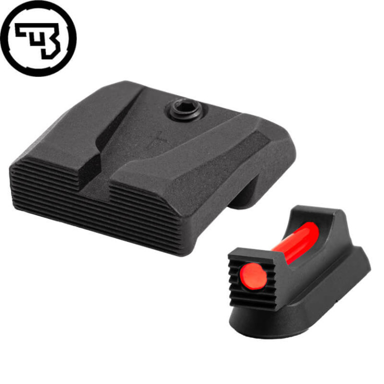 CZ 75B, CZ P01, CZ 75 SP01 fixed sight set with fiber optics type A