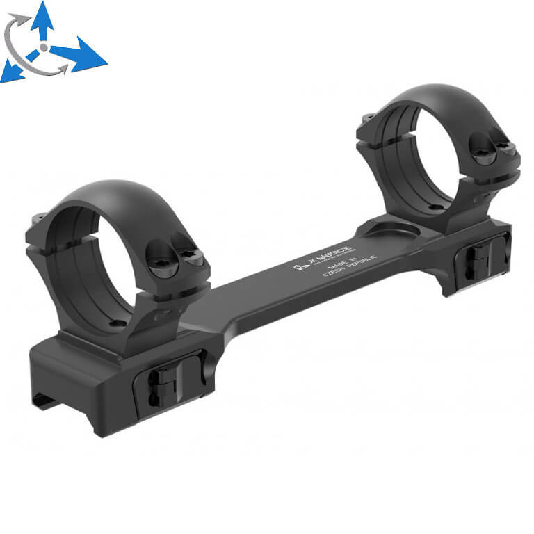 CZ 457, CZ 600 QD scope mount long base [145.4mm] picatinny