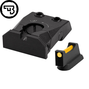 CZ SHADOW 2, CZ 75 SP-01 SHADOW FULLY ADJUSTABLE SIGHT SET WITH FIBER OPTICS | type C