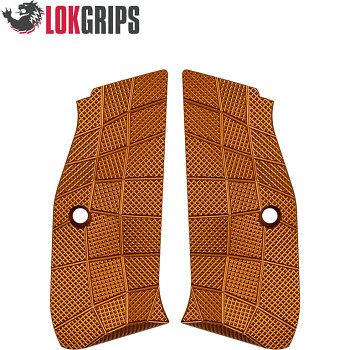 CZ 75B & SP-01, CZ TS 2, CZ SHADOW 2 ALU GRIDLOK GRIPS | ORANGE