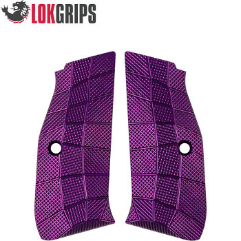 CZ 75B & SP-01, CZ TS 2, CZ SHADOW 2 ALU GRIDLOK GRIPS | PURPLE