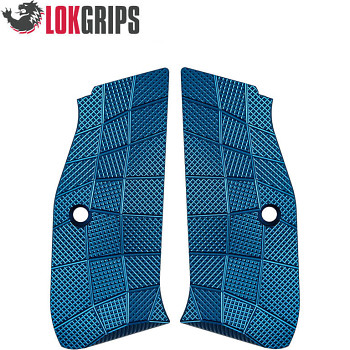 CZ 75B & SP-01, CZ TS 2, CZ SHADOW 2 ALU GRIDLOK GRIPS | BLUE