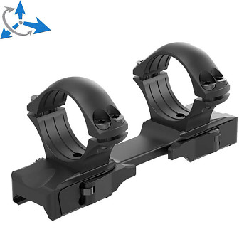 CZ 457, CZ 600, CZ Scorpion, CZ Bren 2 QD scope rings [picatinny] | short base [115.4mm]