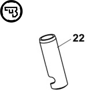 CZ P-01, CZ 75 Compact main spring plug [without lanyard loop] | part #22