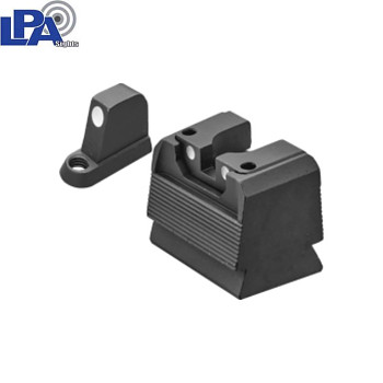CZ P-10 Optics Ready semi-adjustable sight set | with white dots